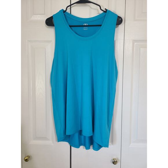 Athletic works large 12-14 women's blue athletic tank top - Picture 1 of 7